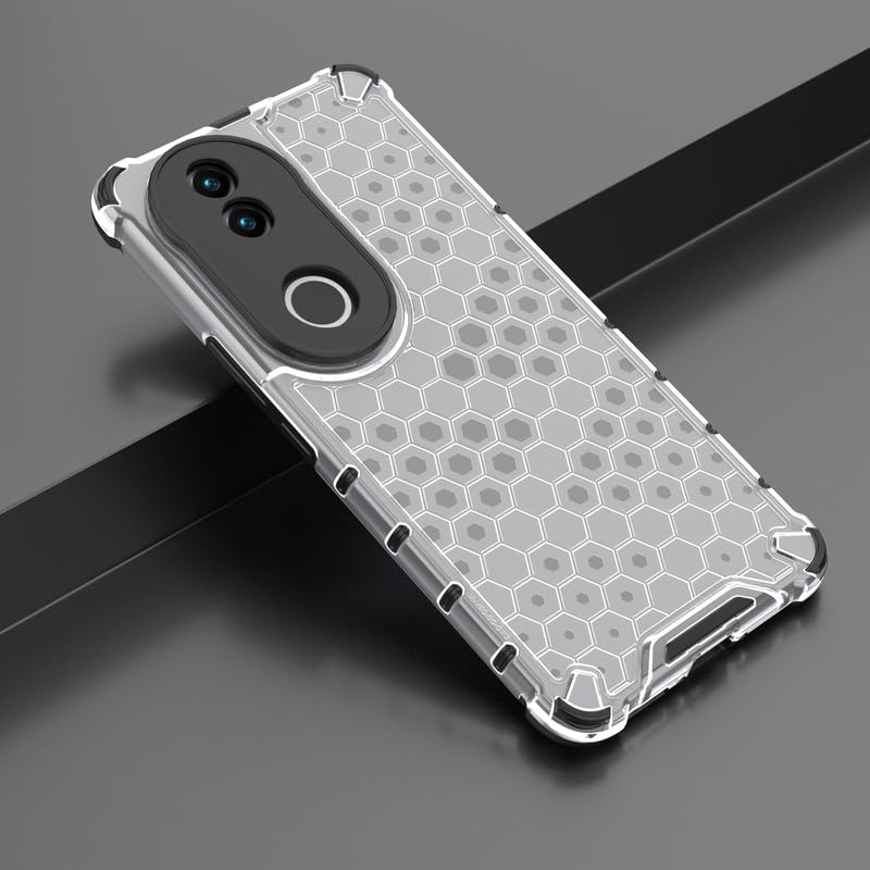 Image of Plastic Bumper Back Case Cover for Vivo V50 / V50e / Vivo T4R (5G) (Transparent)