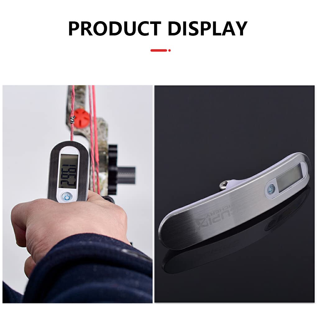 Pèse-arc Numérique 50 Kg – écran LCD, Mesure En Kg/lb/oz/g, Pour Arc à Poulies