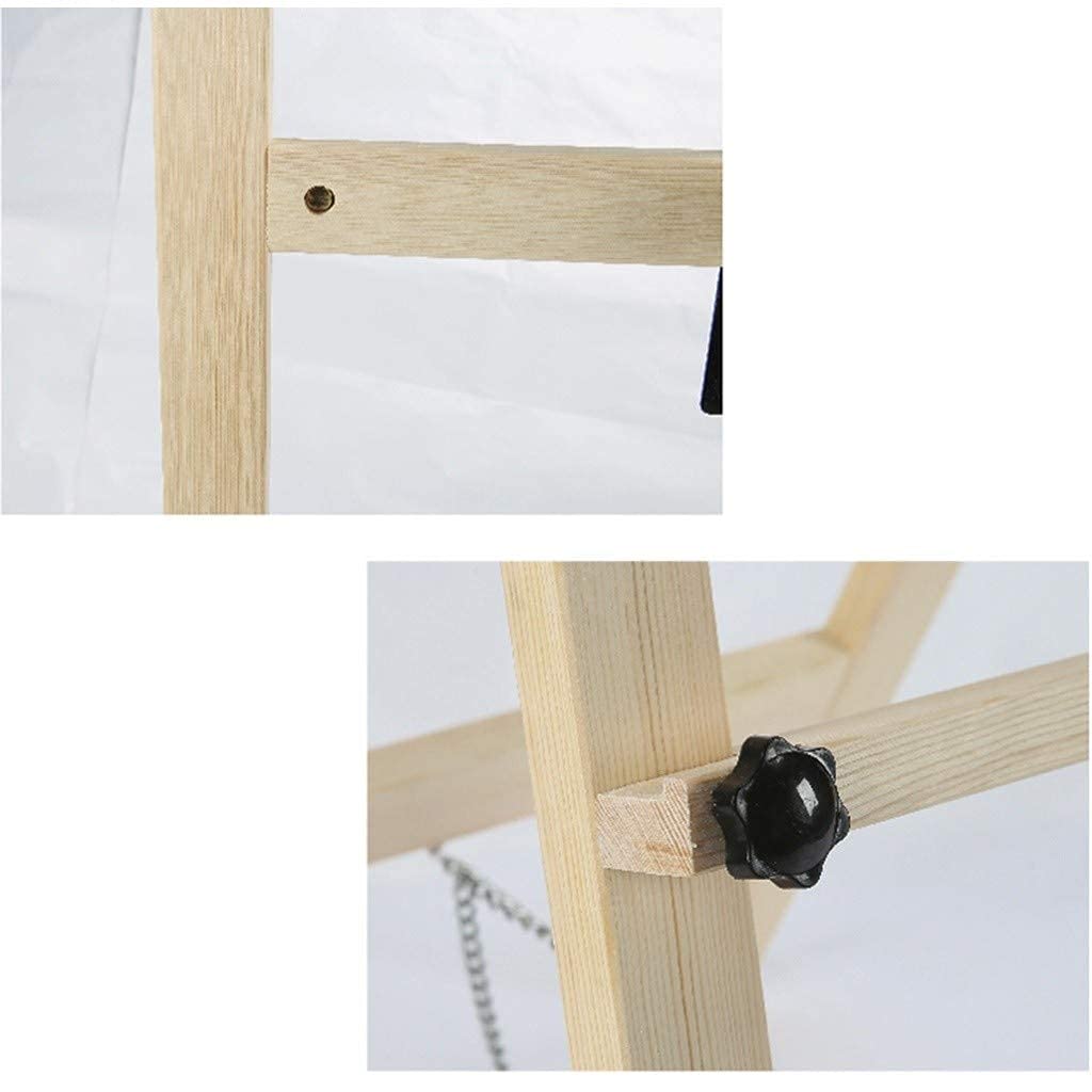 SAeWare Portátil, elevación ajustable de suelo de madera maciza, adecuado para oficina, hogar, tienda (transparente)