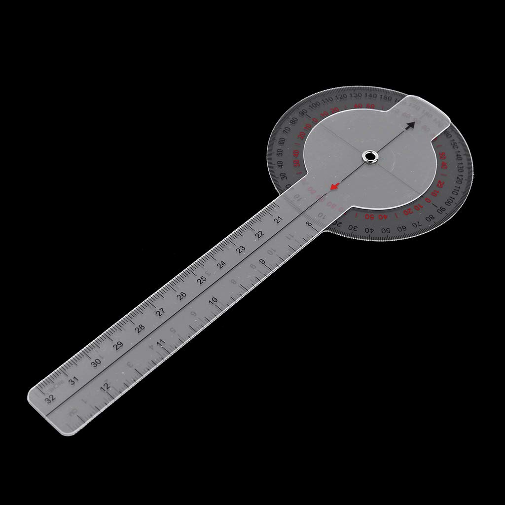 Goniometro Medico 33 cm Righello Calibrato Ortopedia Angolo Dito Spinale