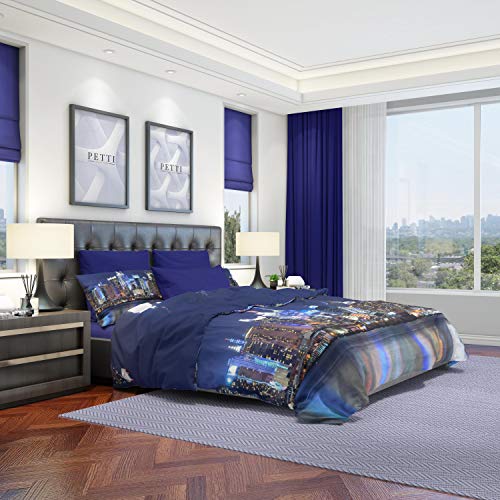 Copripiumino Digitale Tutto Stampato Microfibra Duvet Set, Quilt Covers, Bedding Sets, Satin Fabric, New York King - Image 3