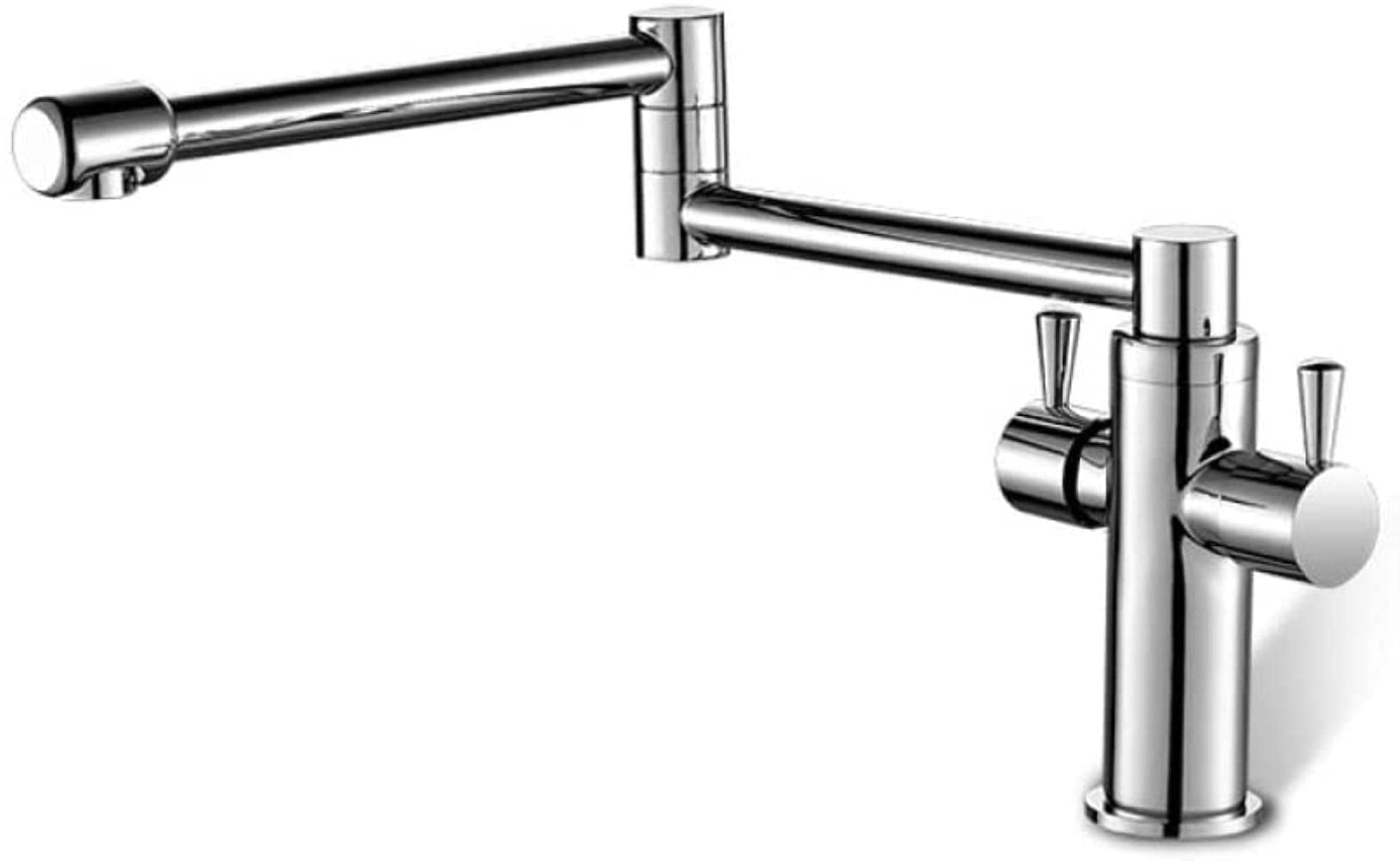 Robinet mitigeur de cuisine classique eau chaude froide double poignée