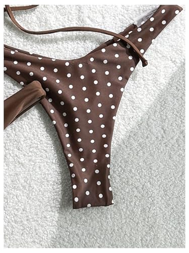Bikini triangle dos nu marron pour sublimer les silhouettes XS - 4