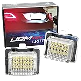 iJDMTOY OEM-Fit 3W Full LED License Plate Light Kit Compatible With Mercedes-Benz C CLS CLA E S SL SLK Class...