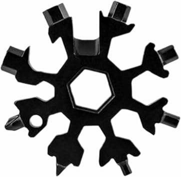 19-in-1 Snowflake Multi Tool, Stainless Steel EDC Keychain for Men