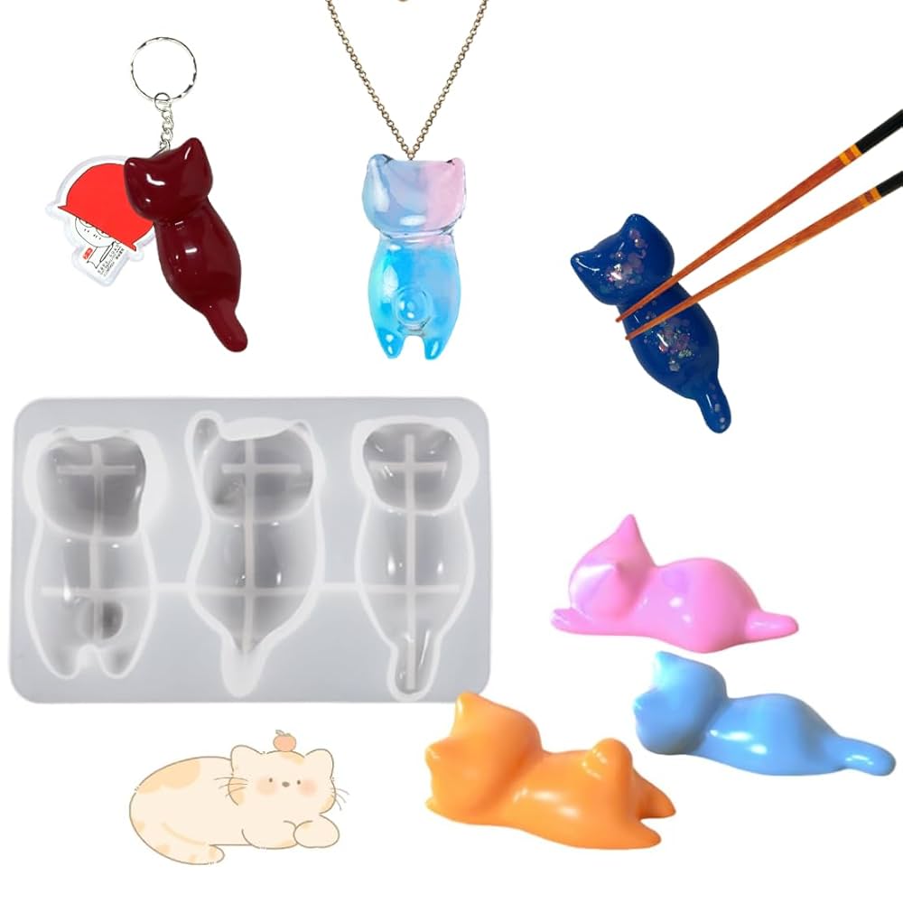 Mー515 オルゴナイト ❣️ ねこちゃん ❣️ 置物　レジン Mー515 オルゴナイト ❣️ ねこちゃん ❣️ 置物 レジン レジン猫