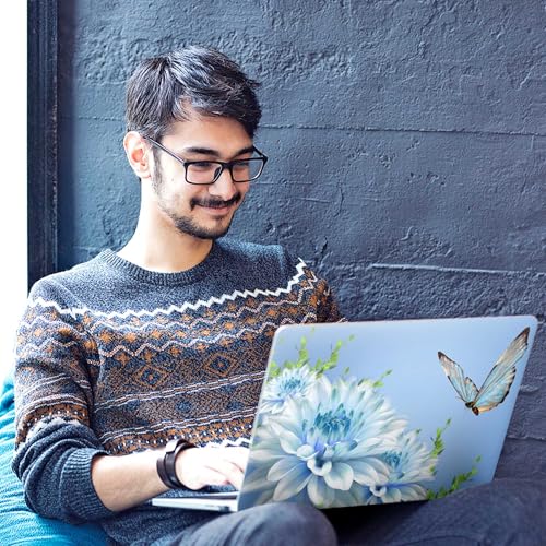 Image of Galaxsia Butterfly D20 Full Body Vinyl Laptop Skin /Sticker /Cover Upto 15.6 Inches Laptops Laminated-Removable-HD Quality Compatible for Hp-Dell-Sony-Lenovo-Asus etc.(15x10 Inches)