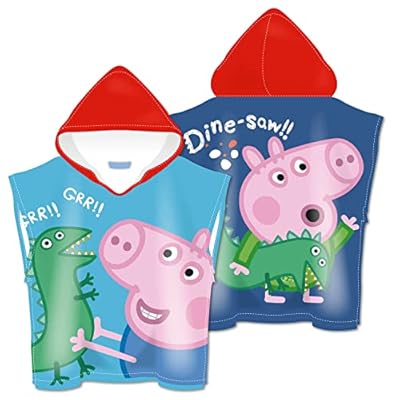 ARDITEX PP15098 Poncho de Microfibra con Capucha de 55X55cm de EONE-George Pig | Ya disponible en tu tienda friki favorita! En mundofriki.es! ARDITEX PP15098 Poncho de Microfibra con Capucha de 55X55cm de EONE-George Pig | Ya disponible en tu tienda friki favorita! En mundofriki.es!