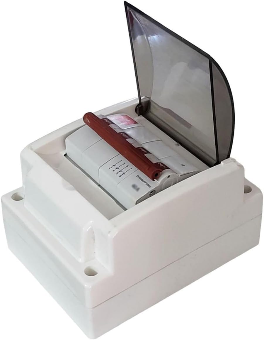 Daystar AC 4 Pole (FP) Isolator/Switch Disconnector With Pvc MCB Box Door Type Transparent Cover - (40A Isolator With DB Box)