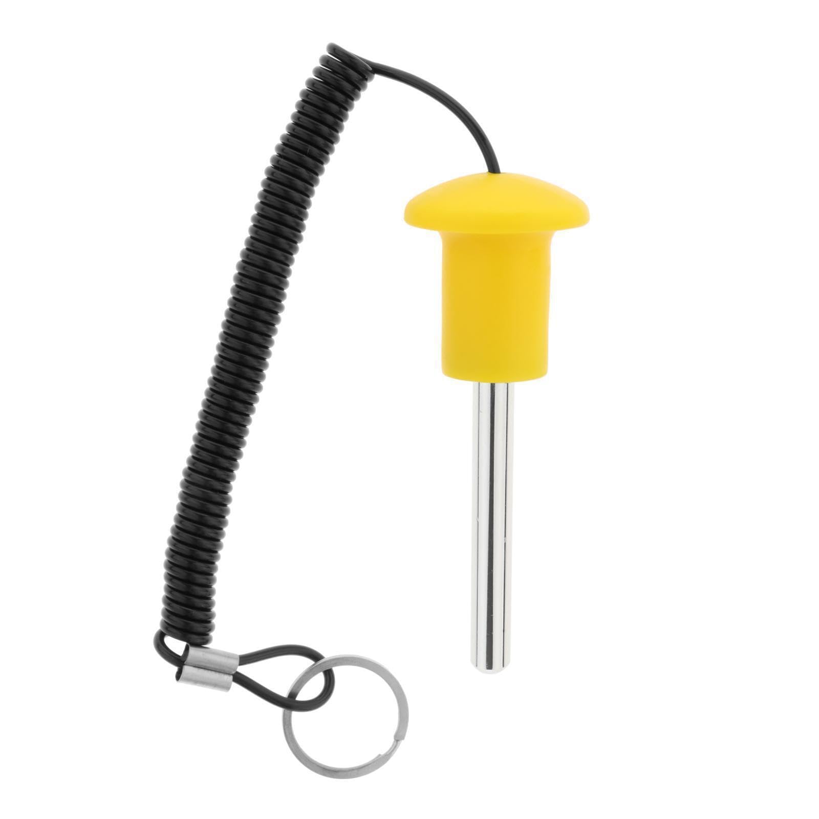 KIXZSAZ Magnetic Weight Stack Pin Key Versatile Exercise Parts Accessories Equipment Strength, Yellow, 10x80mm
