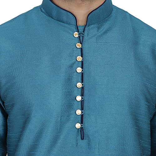 Image of Royal Kurta Mens Silk Blend Long Kurta (Only Kurta)