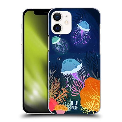 Image of Head Case Designs Jellyfish Underwater Illustrations Hard Back Case Compatible With Apple iPhone 12 Mini