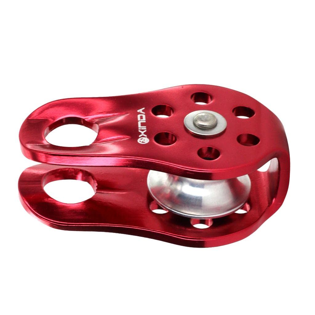 Qianly Mosquetón de Aluminio con Anilla en D de 28 KN con Bloqueo Giratorio + 20 KN Fijo