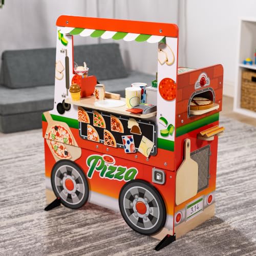 Melissa & Doug Wooden Pizza Food Truck Activity Center - image 9