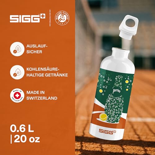 Sigg - Alu Trinkflasche - Traveller Roland Garros - Swiss Made - Für Kohlensäurehaltige Getränke Geeignet - Auslaufsicher - Federleicht… – Ansicht 3