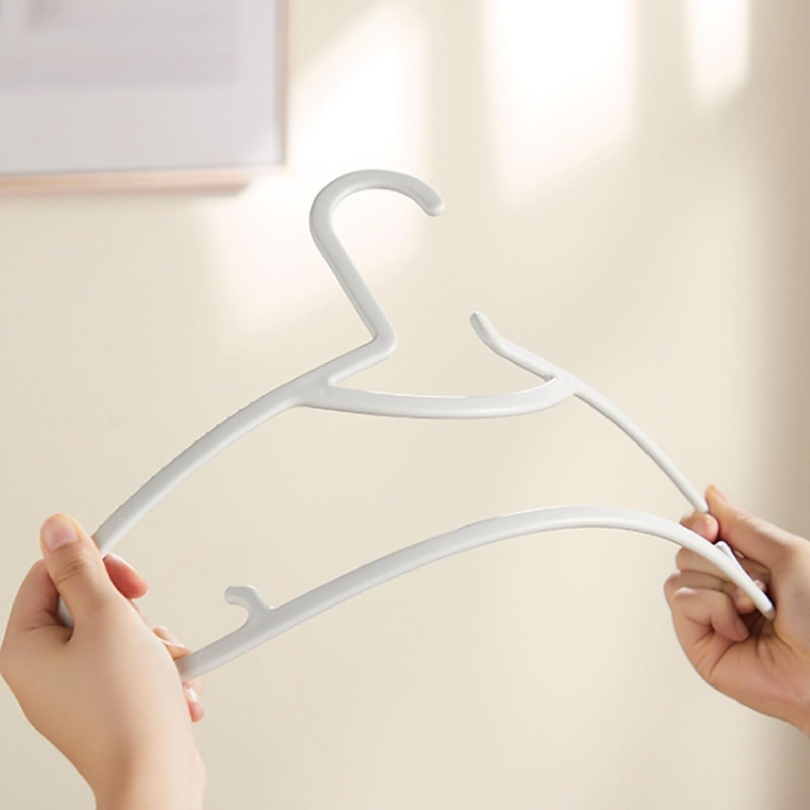 Grucce for abiti in plastica, for la casa e il dormitorio, grucce multifunzionali(Wit,100pcs)