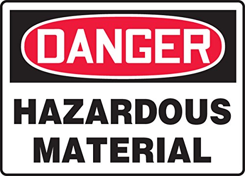 Signalisation danger hazardous material aluma-lite 7x10 MCHL269XL