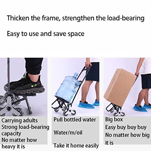 MELAG Shopping Trolley Faltbox Einkaufswagen für ältere Menschen Einkaufswagen für Supermärkte Handgezeichnete… – Bild 4