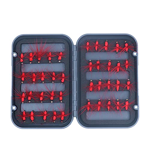 ANCLLO Lot de 40 mouches rouges pour Accessoires De...