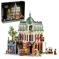 LEGO Icons Boutique Hotel Model Kits - Bedroom or Office Decor for Men & Women, Ages 18+ - Building Blocks for Adults for Display - Gift Idea - 10297