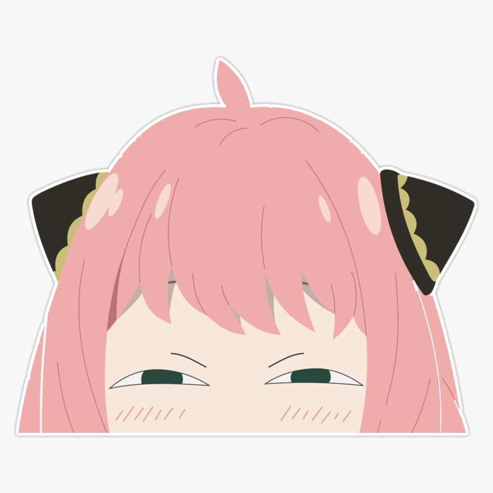 Amazon.com: Anya Forger - Spy X Family Anya Forger - Anya Forger Face - Anya  Peeker Vinyl Sticker Waterproof Bumper Sticker Laptop Window 5 : Sports &  Outdoors