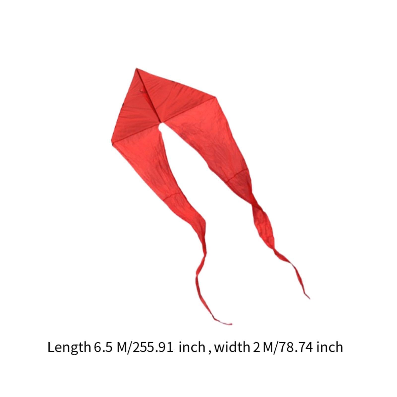 Cometa Fantasma con Diseño de Cola Danzante Juguete Volador Triangular Portátil Línea Individual Plegable para Niños Adultos y Principiantes