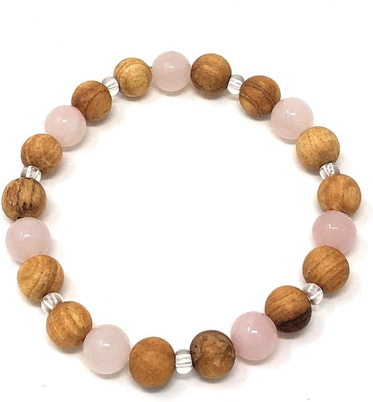 Palo Santo Bracelet: Rose Quartz -Brilliance-