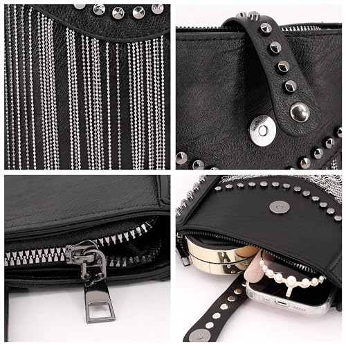 Naimo Womens Leather Shoulder Bag Large Tote Handbang Elegant Hobo Bag Vintage Purse3