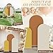 VitalCozy Set of 3 Wedding Arch Cover 4/5/6 ft Fabric Arch Backdrop Cover Double Sided Fitted Spandex for Baby Shower Birthday Party Decoration, Frame Not Included(Mixed Colors)