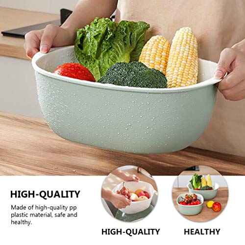 Colador pequeño de cocina doble capa para frutas y verduras miniatura 5