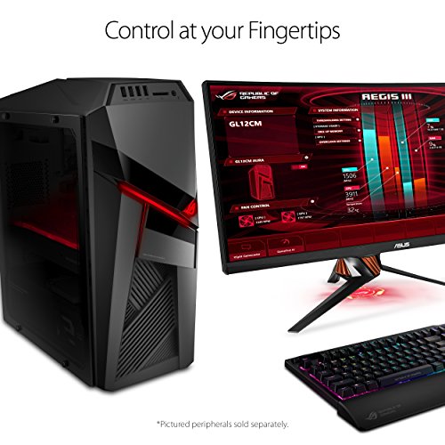 Rog Strix Gaming Pc Desktop Gl12cm Overclocked Intel Core I7 8700k Nvidia Geforce Gtx 1070 8gb 16gb Ddr4 Ram 256gb Ssd 1tb Hdd Windows 10 Vr Ready Black Grey Gl12cm Ds771 Buy Online