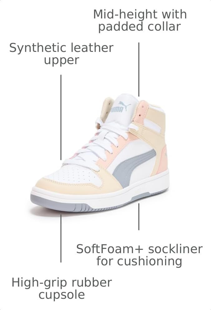 Image of Puma Womens Rebound Layup Luster Mid Shoes
