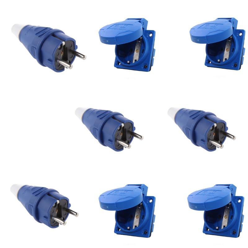 DECENT AIR SYSTEM® 16A 2pin 250V Industrial Socket And Plug IP54 Germany Type French Type Plug And Socket (4Pair) (B0CFQJSVQV) Amazon Price History, Amazon Price Tracker