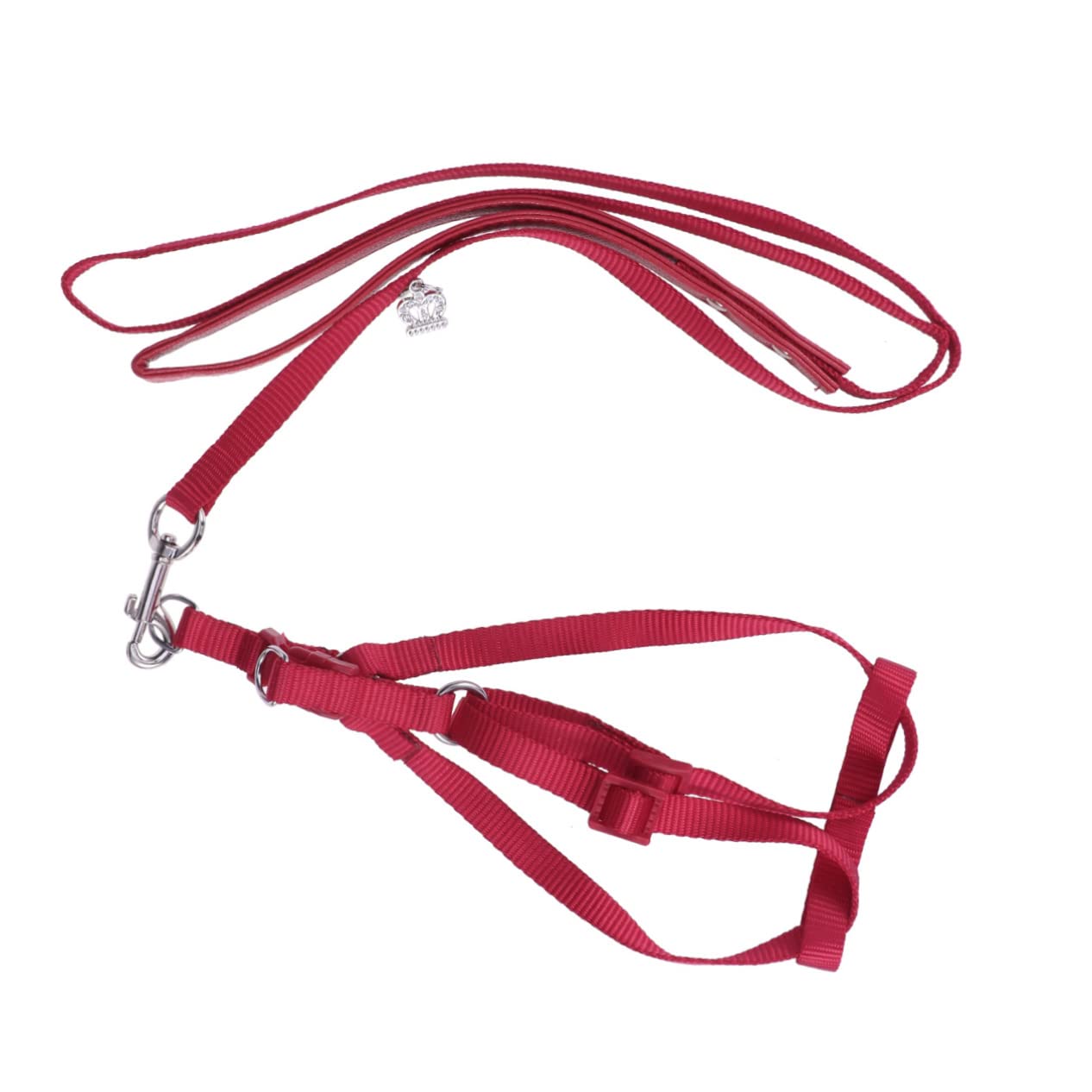 Abaodam Adjustable Parrot Harness with Leash for Outdoor Walking Red Design Easy Installation Parrot Accessories for
