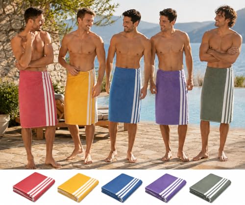 Image of Yaanthiv's Premium Bath Towels, Pack of 5 Cotton Towel Combo (Standard, 5), 300 GSM, 78 CM X 154 CM, Washable and Quick Dry Towels /Washable, Light Weight, Fast Absorbing