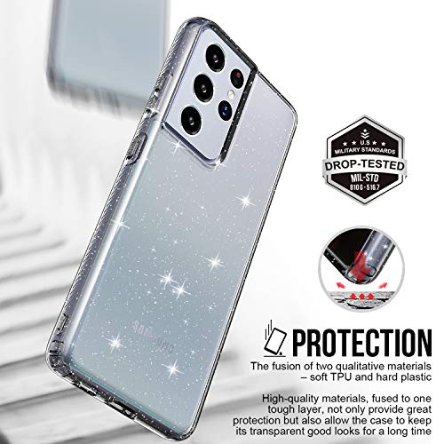 Capa para Samsung Galaxy S21 Ultra, capa protetora macia e fina para Samsung Galaxy S21 Ultra 5G