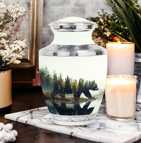 Image of Bear Urn - Cremation Urn for Human Ashes Adult Man and Women - Funeral Urn (10 Inch, Pack of 1)