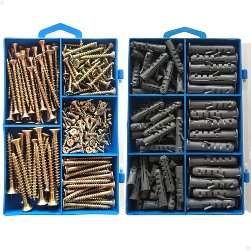 Kit Parafusos Philips E Buchas Com Caixa Organizadora 350 Peças