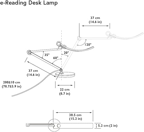 Miniatura 5 de BenQ - Lámpara de escritorio LED para lectura electrónica con brazo articulado atenuación automática y ajuste cromático