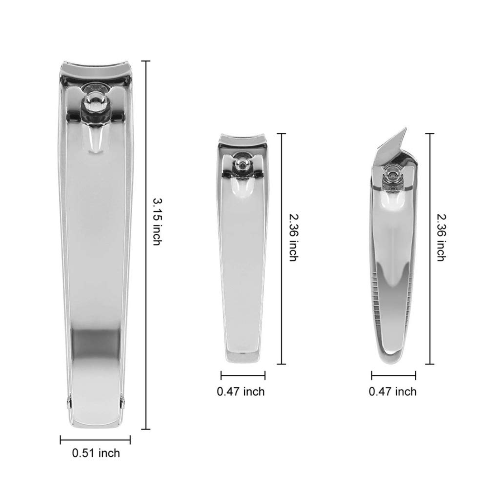 Zehennagelknipser Nagelknipser Nagelknipser, Nagelknipser-Set – 3er-Pack Premium-Edelstahl-Fingernagel-Zehennagelknipser mit scharfer Nagelfeile for Damen und Herren
