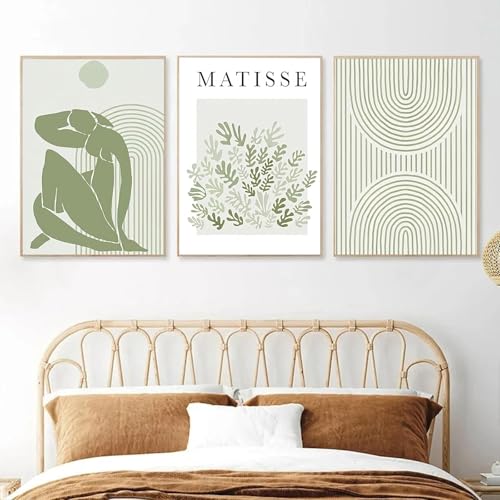 Impression sur toile affiche tableau décoration : créez un cocon Matisse abstrait - 3