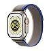 Produktbild Apple Watch Ultra (GPS + Cellular, 49mm) Smartwatch - Titangehäuse, Trail Loop Blau/Grau - S/M. Fitnesstracker, präzisesGPS, Aktionstaste, extra Lange Batterielaufzeit, helleres Retina Display
