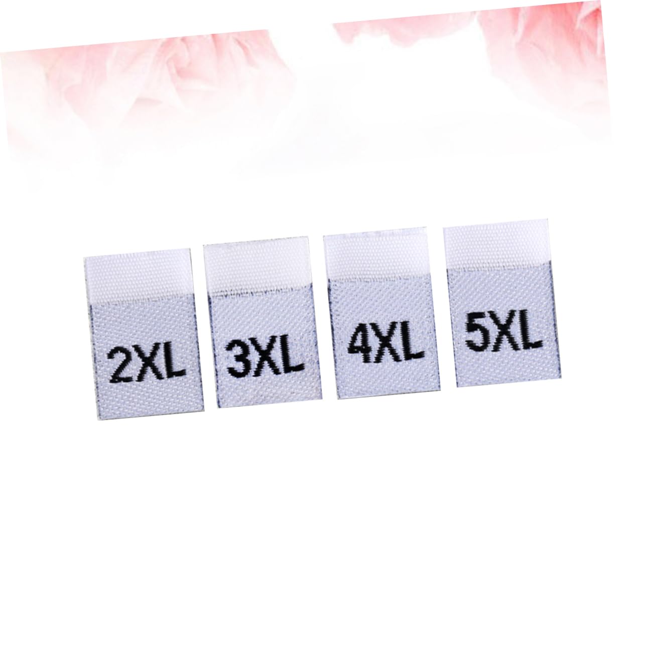 SHINEOFI 3 Set Di Etichette Per Taglie Di Indumenti Etichette in Tessuto Piegate Bianche Pratiche Leggere Da Usare Con Ferro Da Stiro A Vapore Senza Danni 400 Pezzi * 3