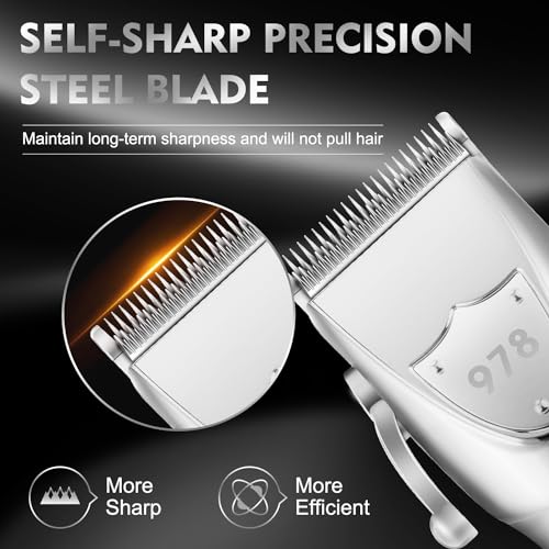 Suttik-Hair-Clippers-for-Men-Professional-Cordless-Beard-Trimmer-Electric-Shavers-for-Men-Mens-Hair-Clippers-and-Trimmers-Set-for-Barber-with-Case-Silver