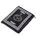Hitopin Portable Black Color Muslim Prayer Rug with Compass Pocket Size Prayer Mat ompass Qibla finder with Booklet Waterproof Material HP-PMBk