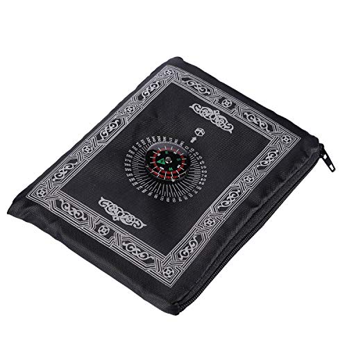 Muslim Prayer Carpet, Muslim Travel Prayer Mat, Travel Compass Islamic Prayer Rug with Compass, Islamic Prayer Rug, Portable Muslim Prayer Blanket, Muslim Penguin Bathroom Decor