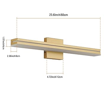 WellnessCare+様 SineRise LED Modern Bathroom Vanity Light Fixtures (24-Inch