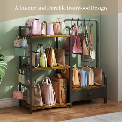 3-Tier Purse Organizer with Bottom Drawer - image 6