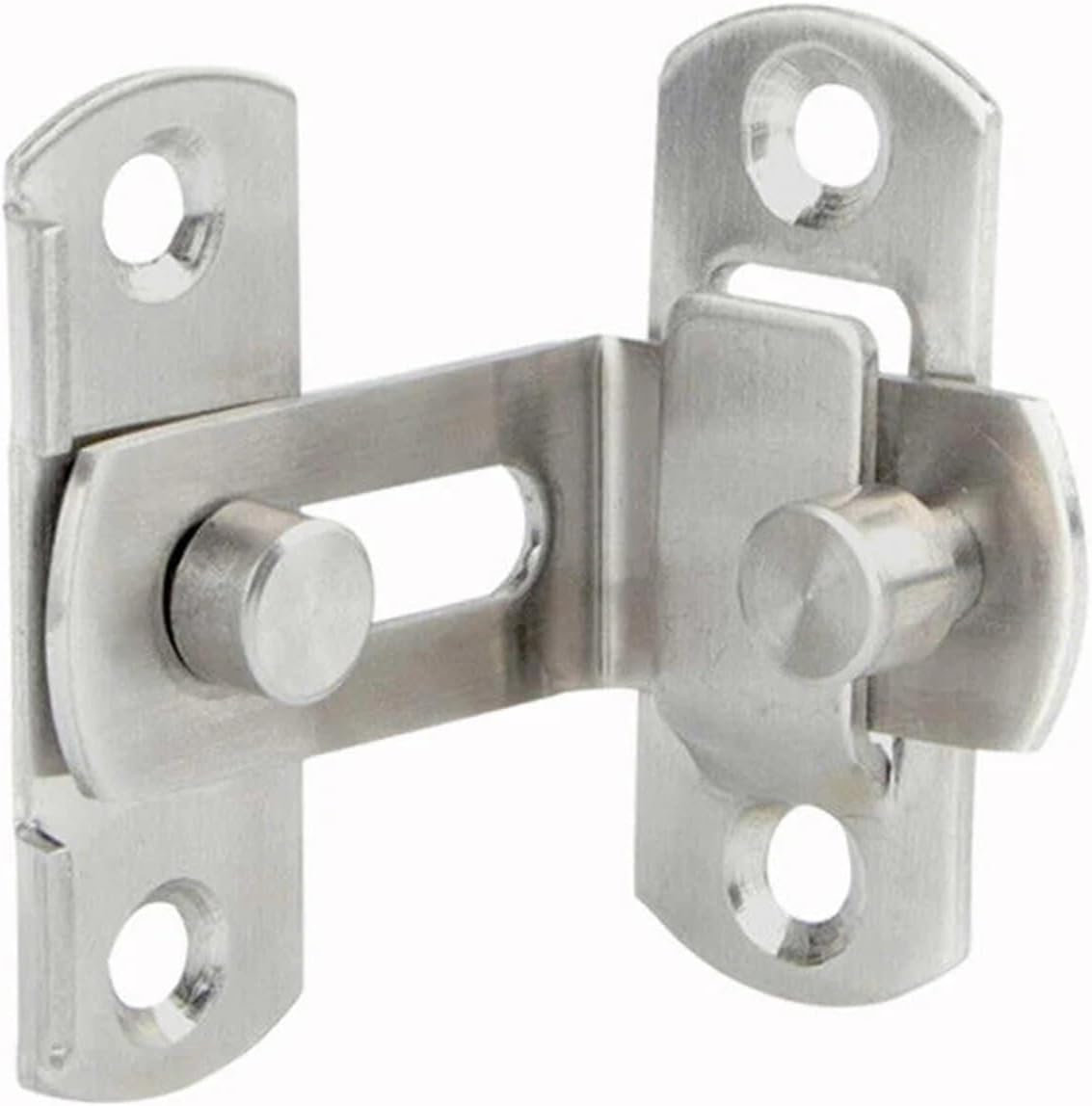 Door Latch Doors Lock 3Inch 90Degree Right Angle Door Latch Buckle Sliding Lock Barrel Bolt Hardware 1Pcs