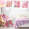 Buryeah 6 Pcs Sleepover Blankets for Sleepovers Girls Slumber Coquette Blankets Faux Fur Party Microfiber Throw for Sleeping Party Gifts, 40"x60" #1